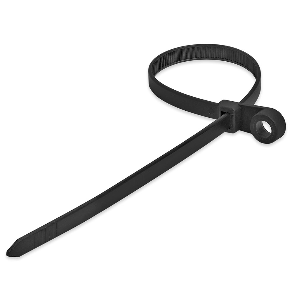 Picture of 14" 120-lbs Mountable Head Cable Tie Pack of 100 - Black