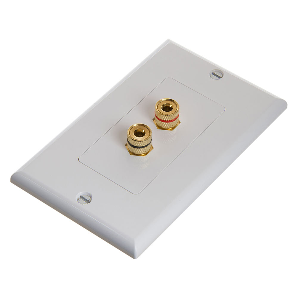 Premium Quality Gold Plated Copper Banana Binding Post Coupler Type for 5 Speakers and 1 RCA Buyers Point 5.1 Speaker Wall Plate 
