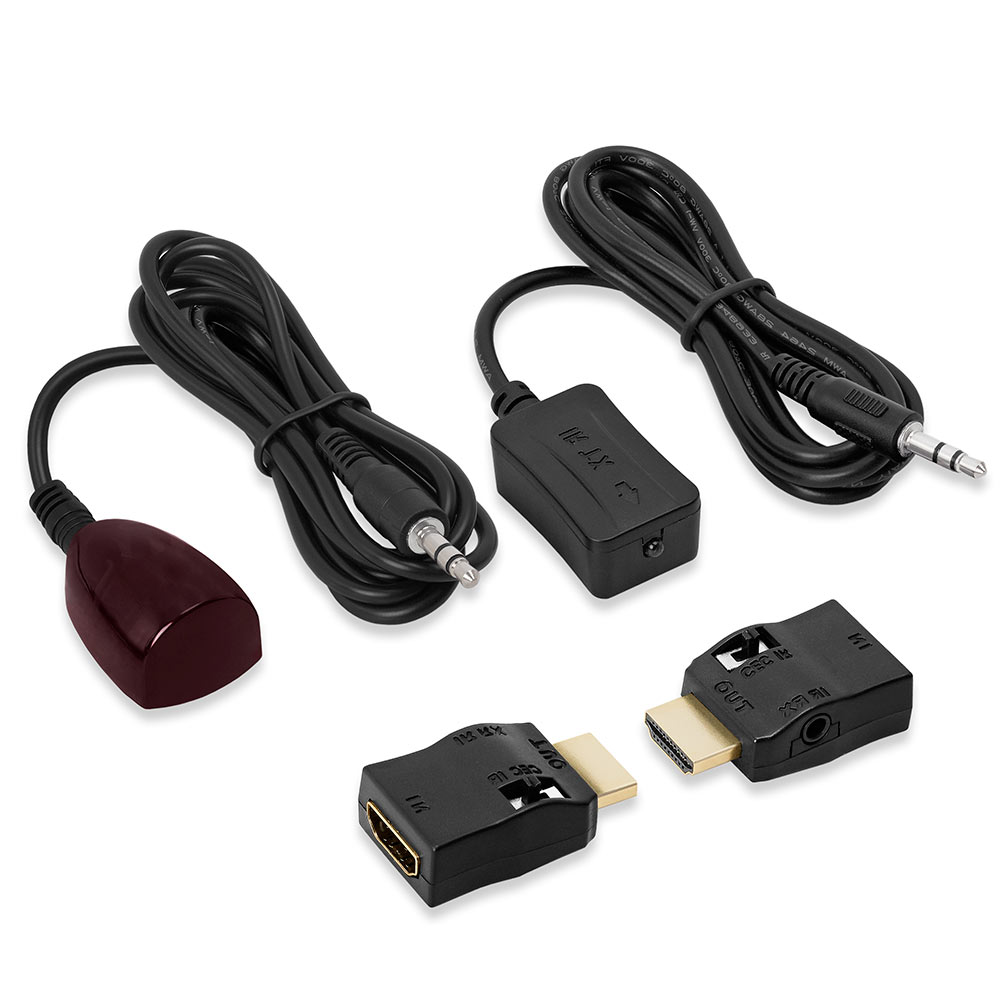 Ir extender over hdmi extender receiver transmitter cable kit