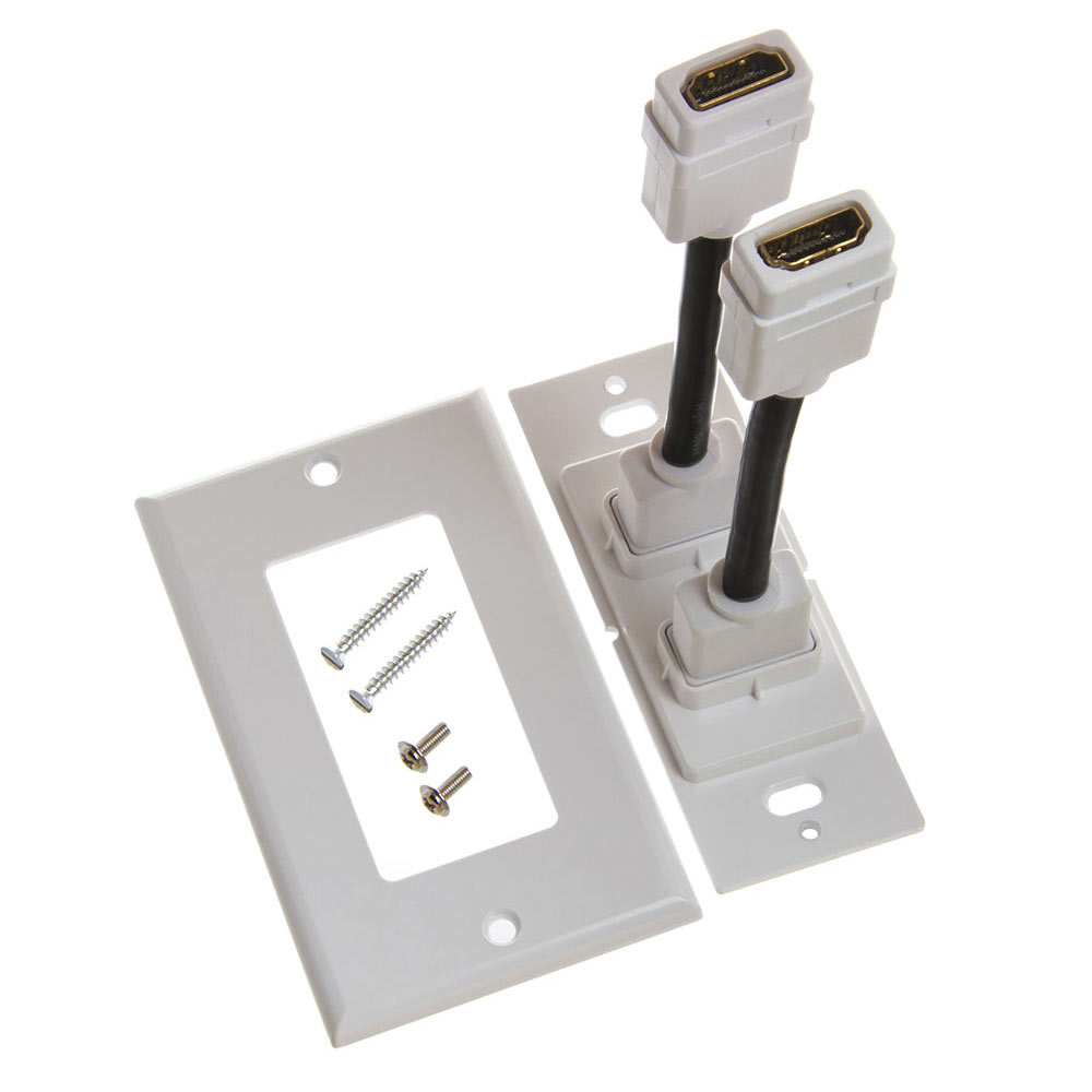 hdmi-dual-port-white-wall-plate-4-rear-extension-cables
