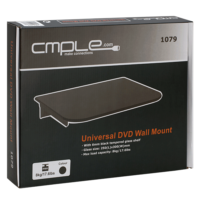 DVD/AV Component Wall Mount - Black