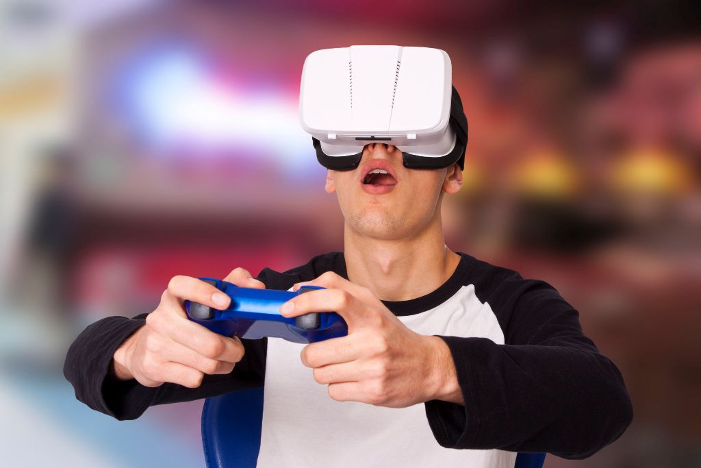 virtual reality (vr) gamer