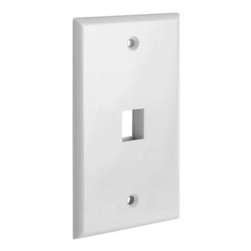One Port Keystone Wall Plate 