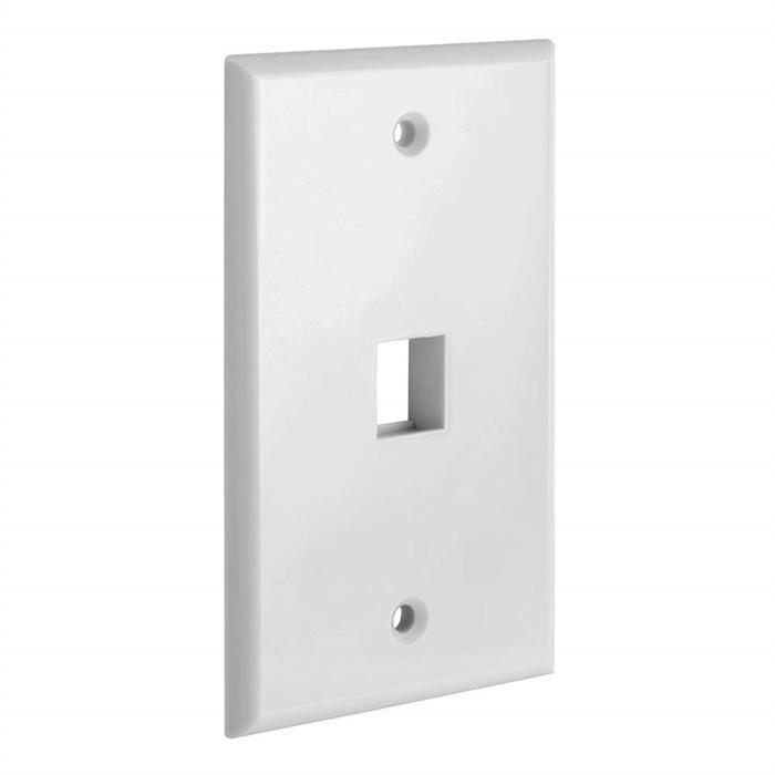 One Port Keystone Wall Plate 