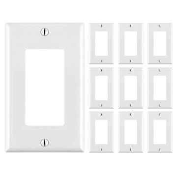 10 PCS 1-Gang Blank Decora-Size Wall Plate