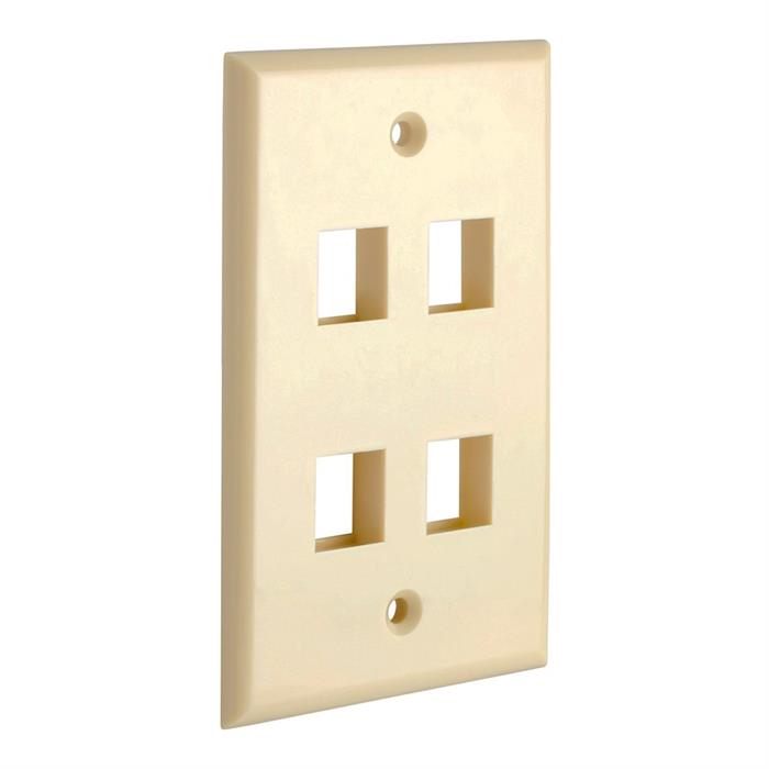 Four Ports Keystone Wall Plates - Ivory	