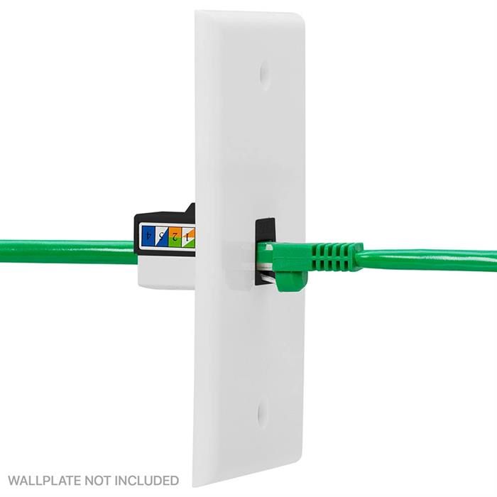 Cat-5e RJ45 8P8C Keystone Jack for Wall Plate
