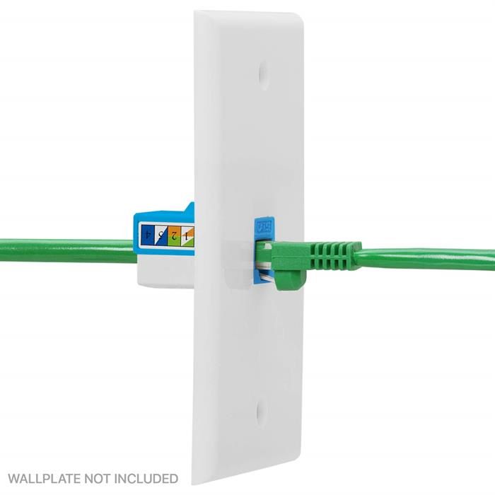 Cat-5e RJ45 8P8C Keystone Jack for Wall Plate