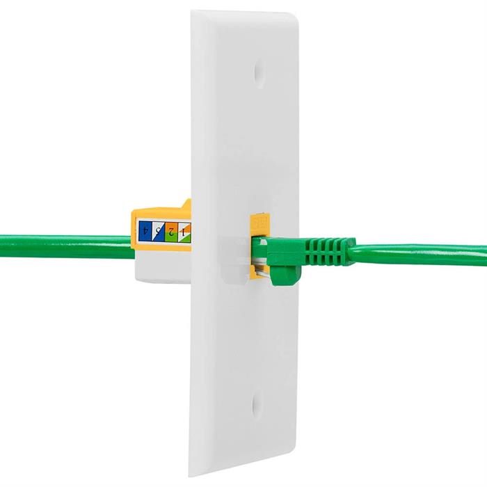 Cat-5e RJ45 8P8C Keystone Jack for Wall Plate