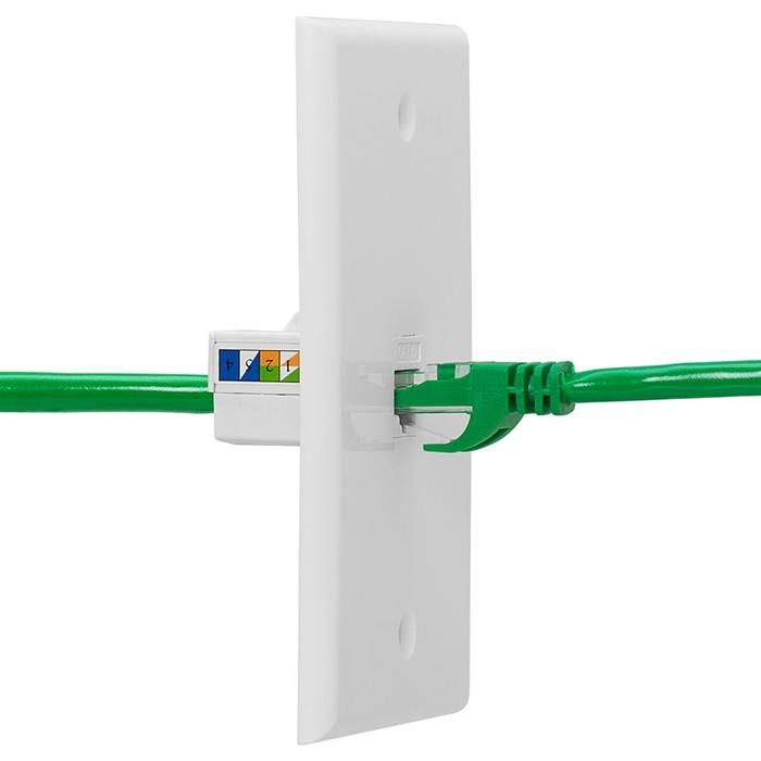 Cat-6 RJ45 8P8C Keystone Jack for Wall Plate	
