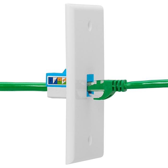 Cat-6 RJ45 8P8C Keystone Jack for Wall Plate	