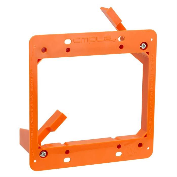 Dual Gang Low Voltage Bracket front