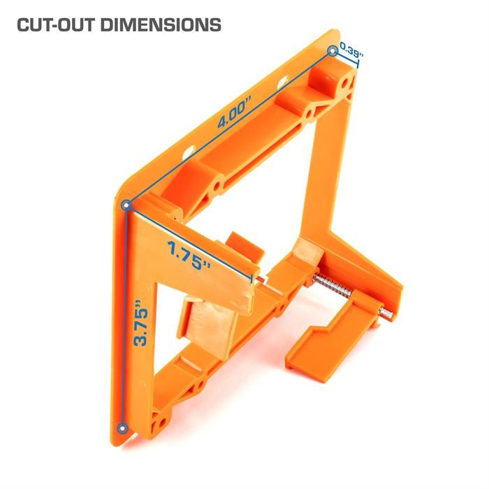 LV2 Mounting Backless Old Work Bracket dementions