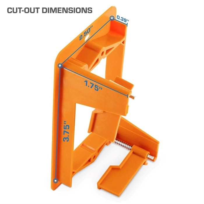 Mounting Backless Old Work Bracket dementions 