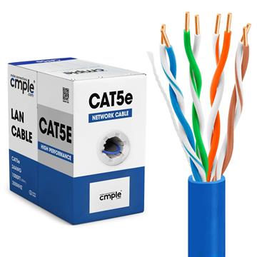 UTP CMR Cat5e Riser Blue Cable 1000ft Box	