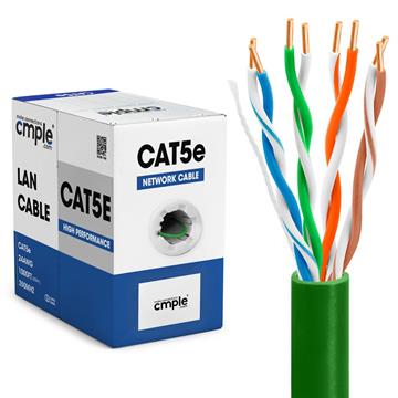UTP CMR Cat5e Riser Green Cable 1000ft Box	