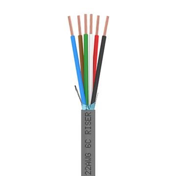 22AWG 6-Conductor Riser Shielded Control Cable	