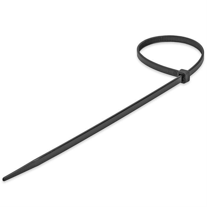 12" 50-lbs Cable Tie, Pack of 100 - Black