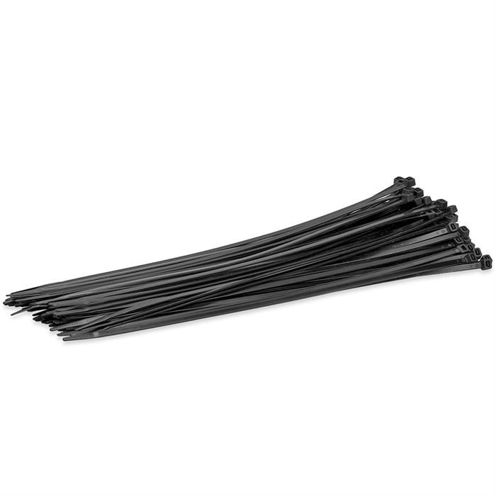 12" 50-lbs Cable Tie, Pack of 100 - Black