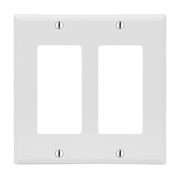 Dual Gang Standard-Size Empty Wall Plate	