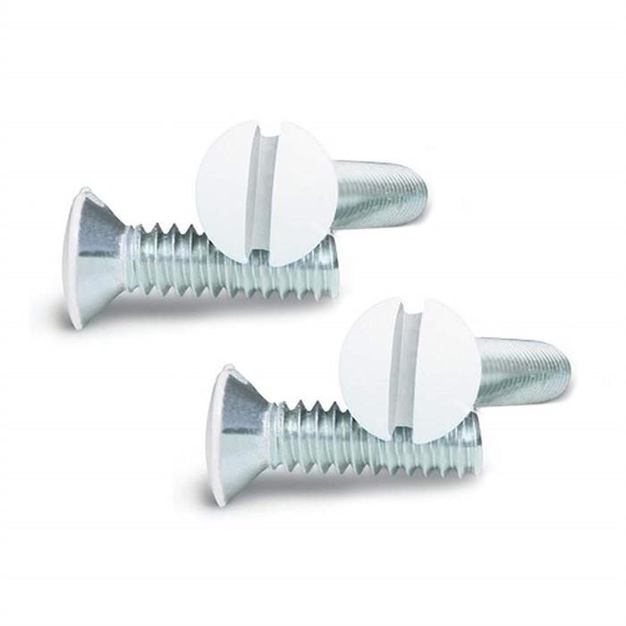 White Blank Wall Plate With Screws	