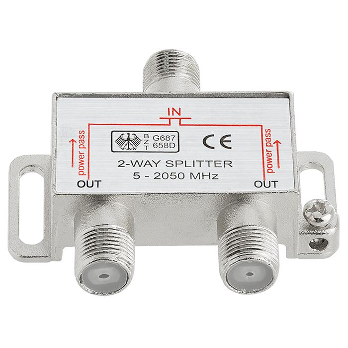 2-Way Splitter 5-2050MHz F-Type