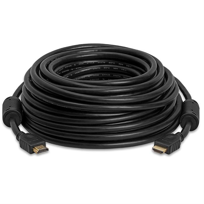 28 AWG High Speed HDMI Cable With Ferrite Cores - 50 Feet