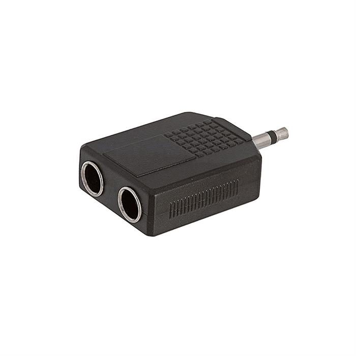 3.5mm Mono Plug to 2x6.35mm Mono Jack Adapter