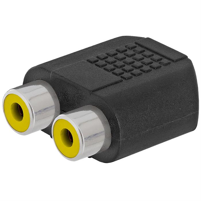 3.5mm Stereo Jack to 2xRCA Jack Adapter - Straight