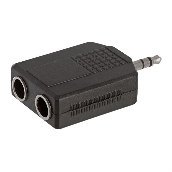 3.5mm Stereo Plug to 2x6.35mm Stereo Jack Adapter
