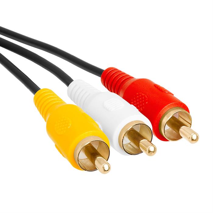 3.5mm to 3 RCA Camcorder Video Audio Cable - 6 Feet