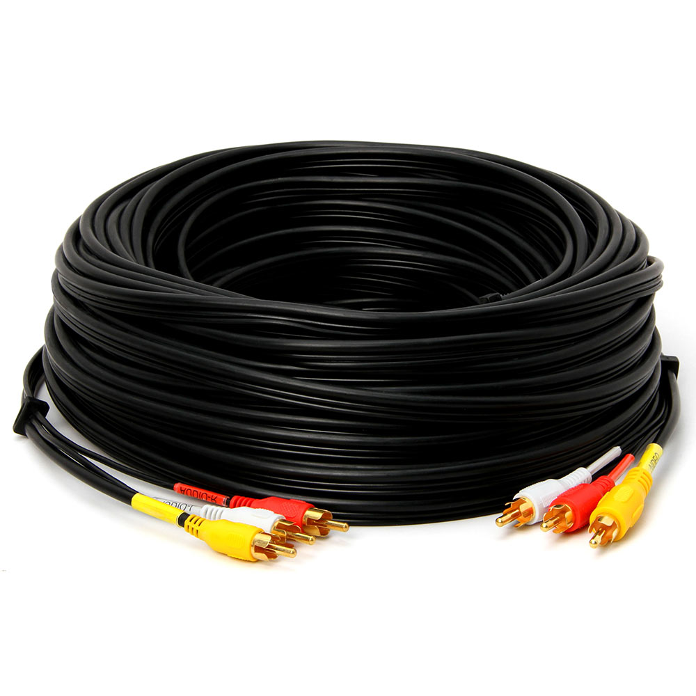 Picture of 3-RCA Combination Composite A/V Video/Audio Cable – 1.5 Feet