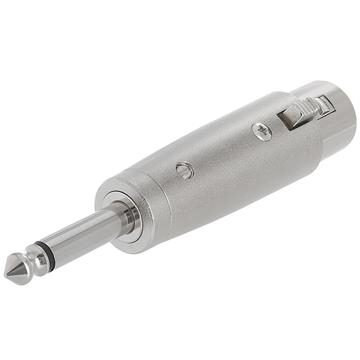 3P XLR Jack to 6.35mm Mono Plug Adapter
