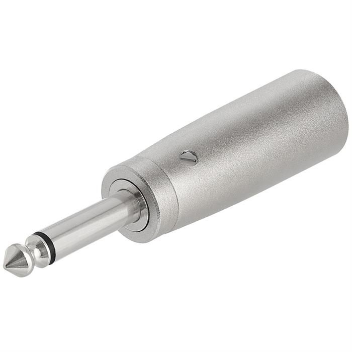 3P XLR Plug to 6.35mm Mono Plug Adapter