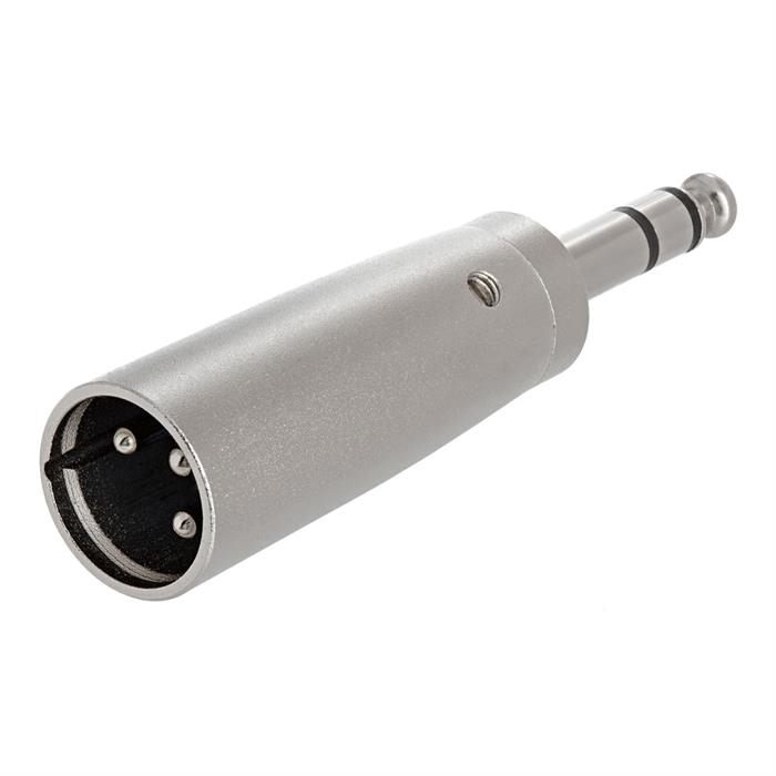 3P XLR Plug to 6.35mm Stereo Plug Adapter