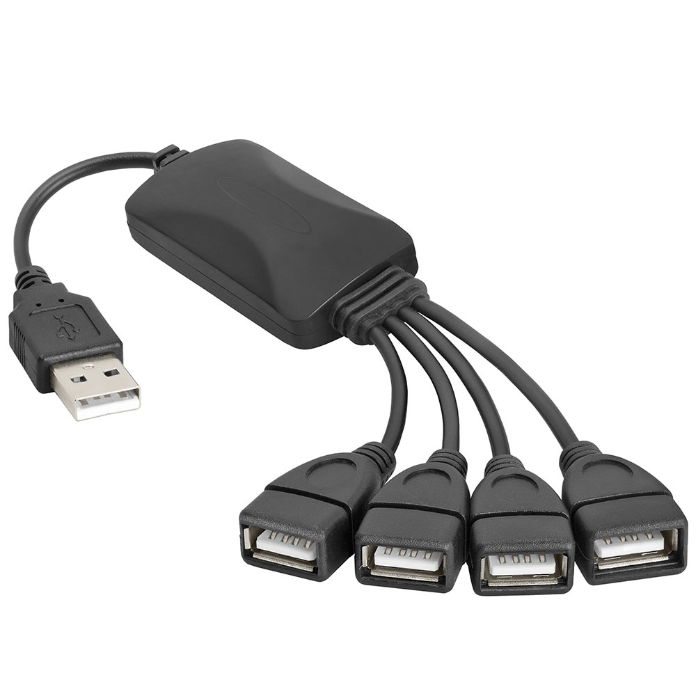 temperament Krudt Poesi 4-Port High Speed USB 2.0 Splitter Unpowered USB Hub