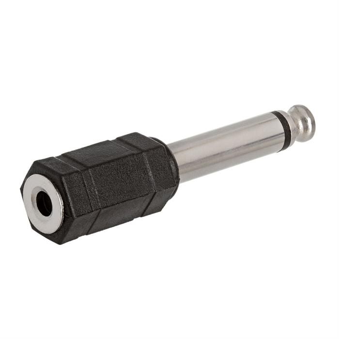 6.35mm Mono Plug to 3.5mm Mono Jack Adapter