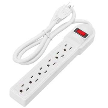 6-Outlet Power Strip with 3ft heavy-duty power cord