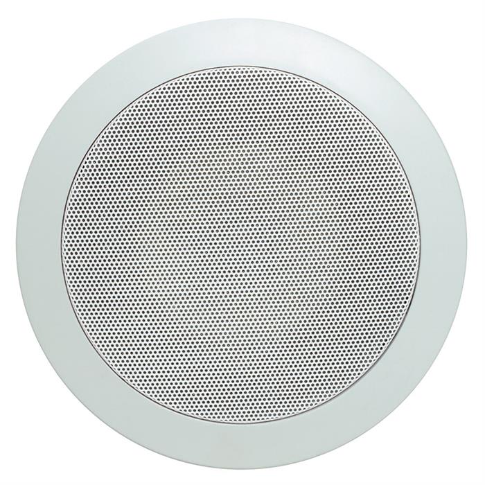 grille view round in ceiling speaker