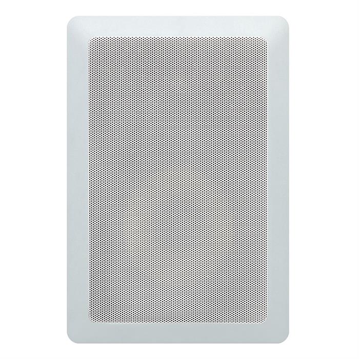 5.25 inch rectangle in wall speaker grille view