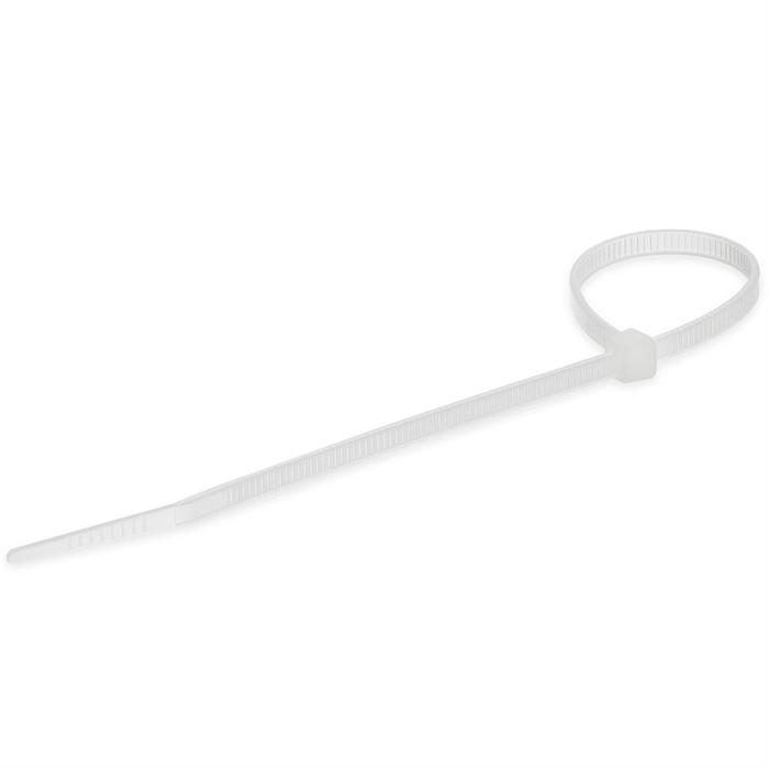 8" 40-lbs Cable Tie, Pack of 100 - Clear