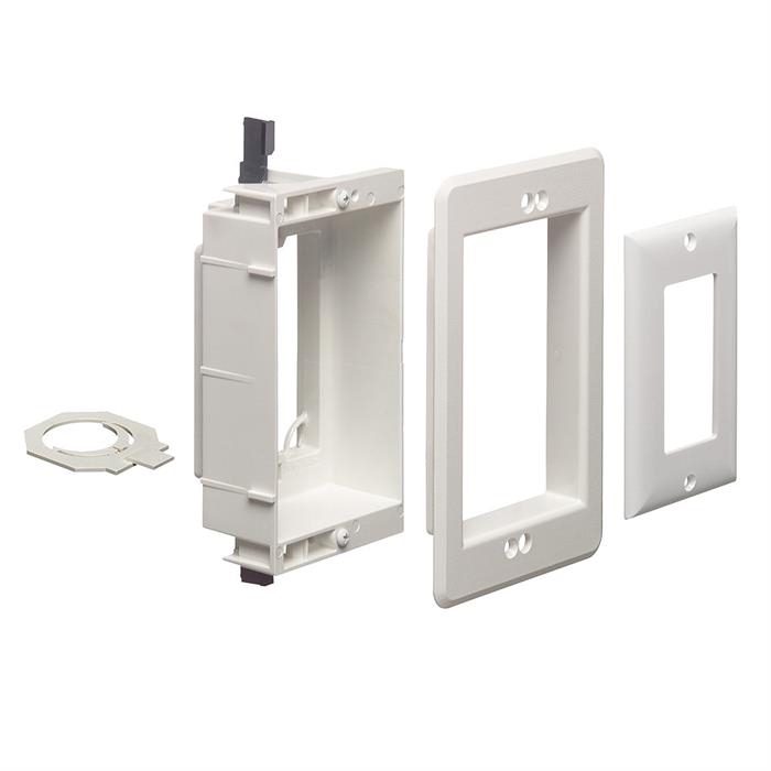 Arlington™ LVU1W Single Gang Recessed Low Voltage Electrical Box
