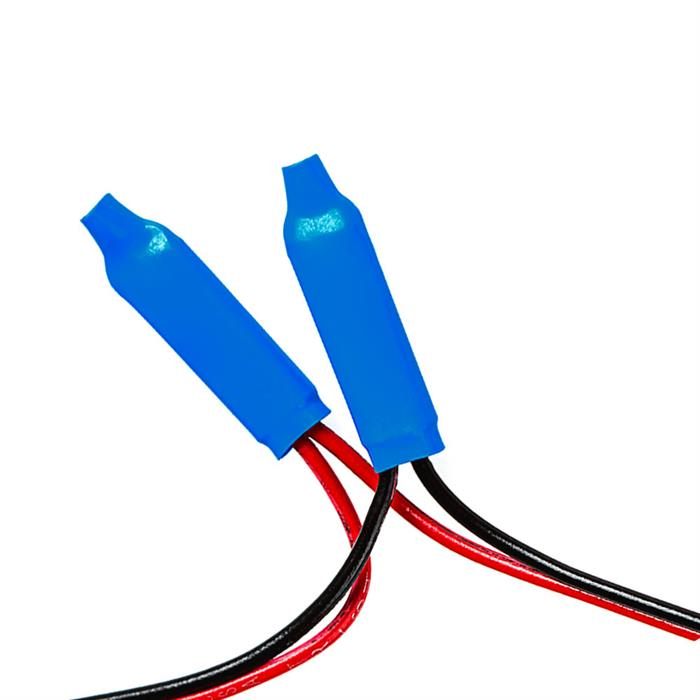 B Splice Crimp Connectors, Telephone Alarm Wire Crimp Bean Type Splices for Low Voltage - 250 PCS, Blue