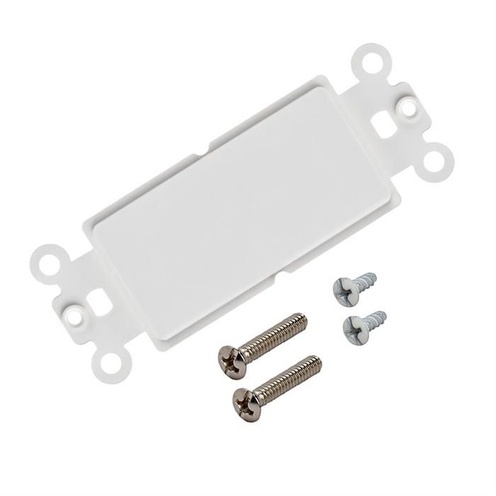Blank Faceplate Insert with Screws	