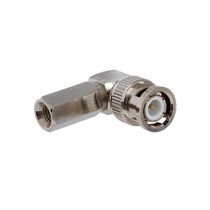 BNC Male Right Angle Clamp Connector for RG-59