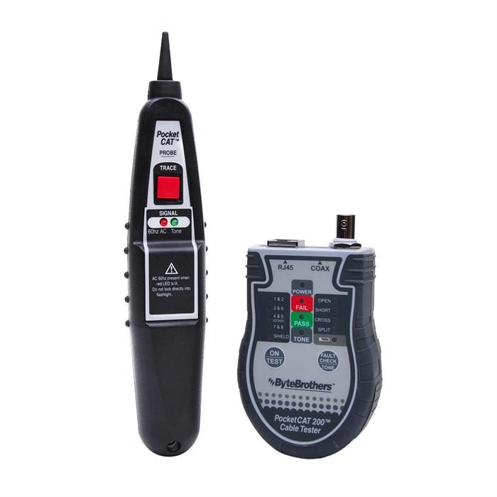 Byte Brothers CTX200P Pocket CAT Cable Tester with Probe