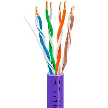 CAT5e 1000 Feet Premium UTP Ethernet Cable 24AWG Bulk Network Wire, Purple
