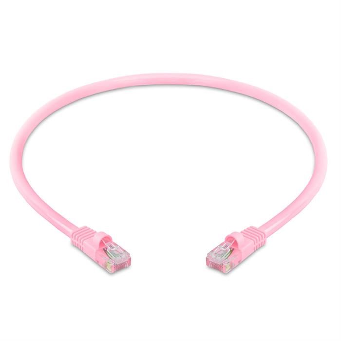 High Speed Lan Cat5e Patch Cable 1.5FT Pink