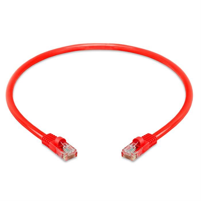 High Speed Lan Cat5e Patch Cable 1.5FT Red