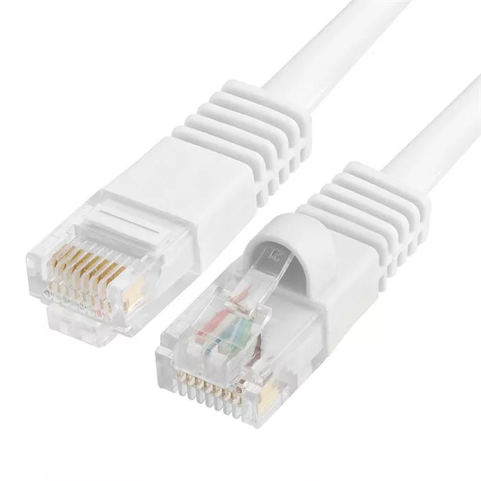 Cat5e Ethernet Cable 1.5ft White | UTP, 350 MHz, 1Gbps, RJ45 LAN | Network Patch Cable